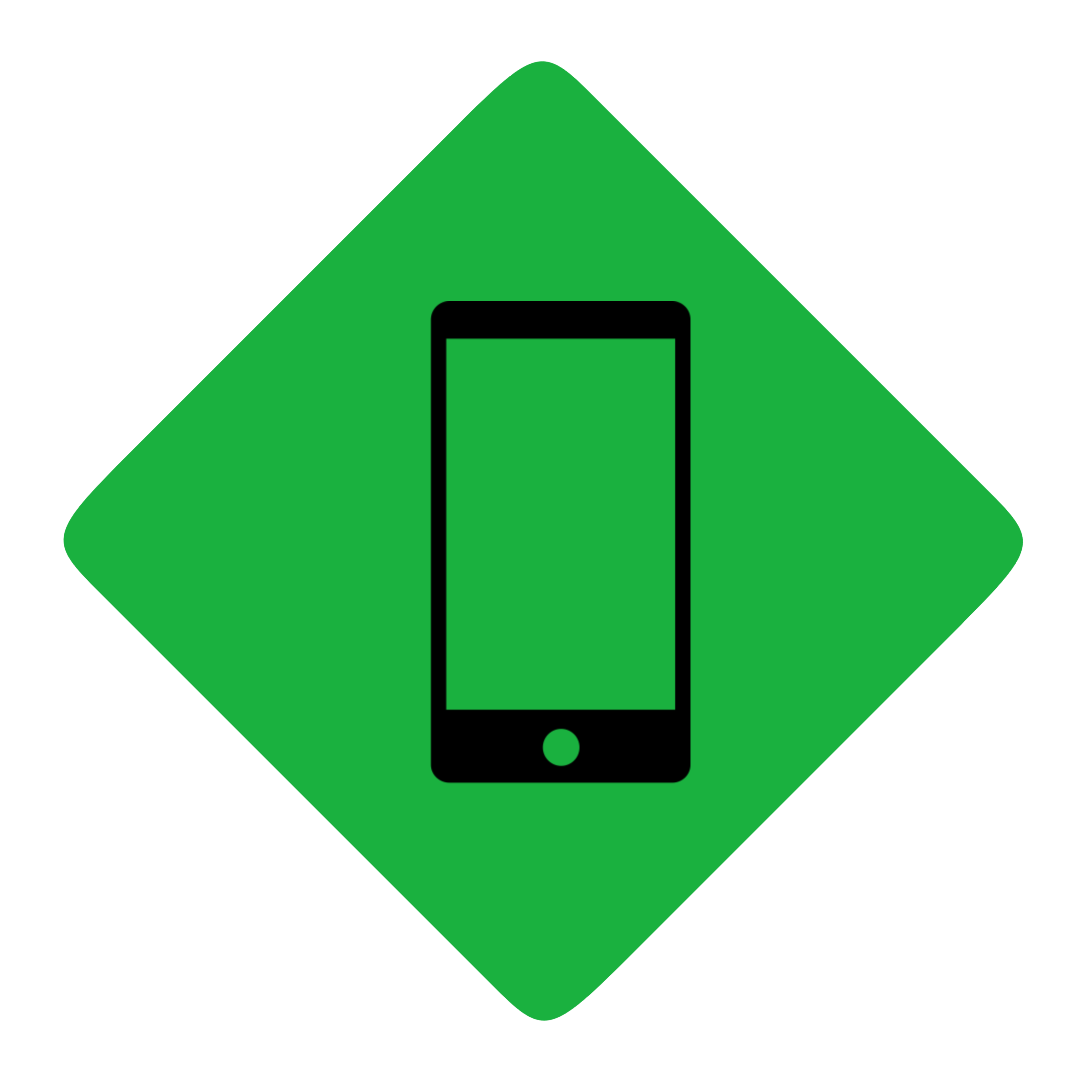 phone on green background